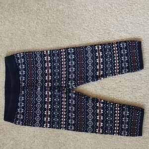 Carter's Knit Pants Girls Size 24 Months Scandanavian Winter Black Red White